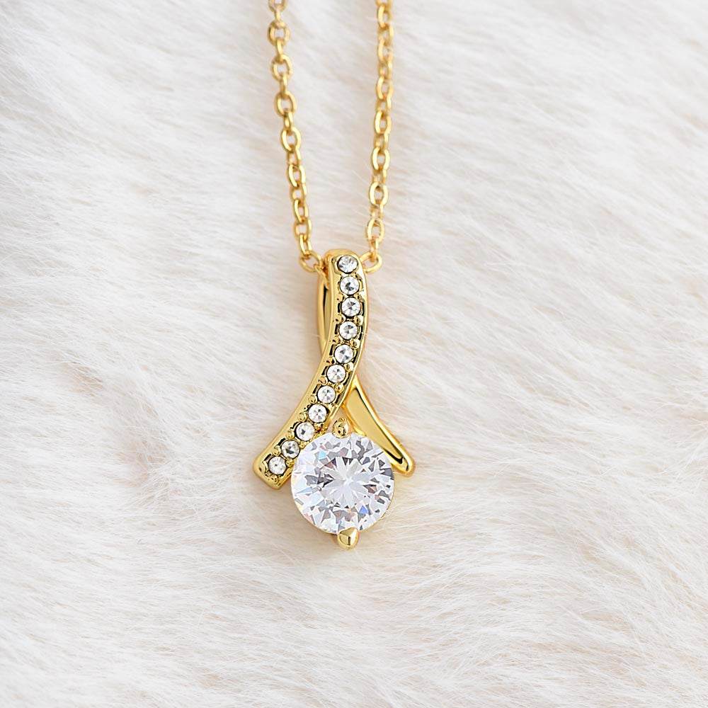 Mother of the Groom Gift - Alluring Beauty Necklace - Christian Wedding Gift with Message Card