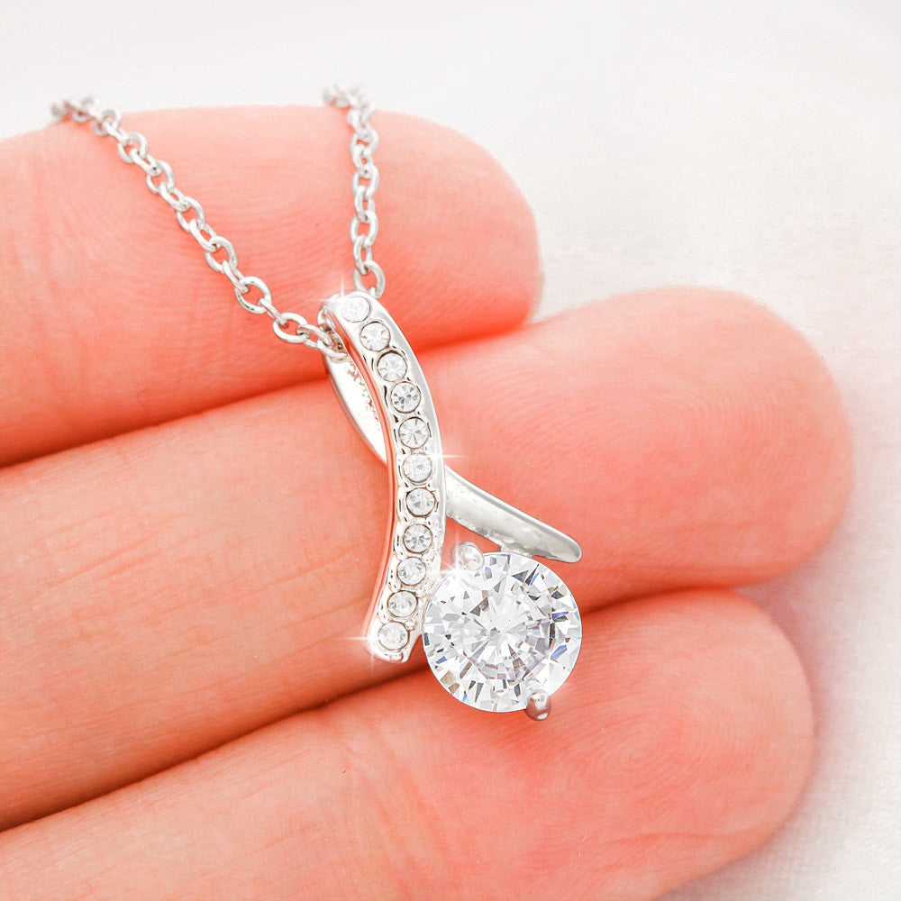 Mother of the Groom Gift - Alluring Beauty Necklace - Christian Wedding Gift with Message Card