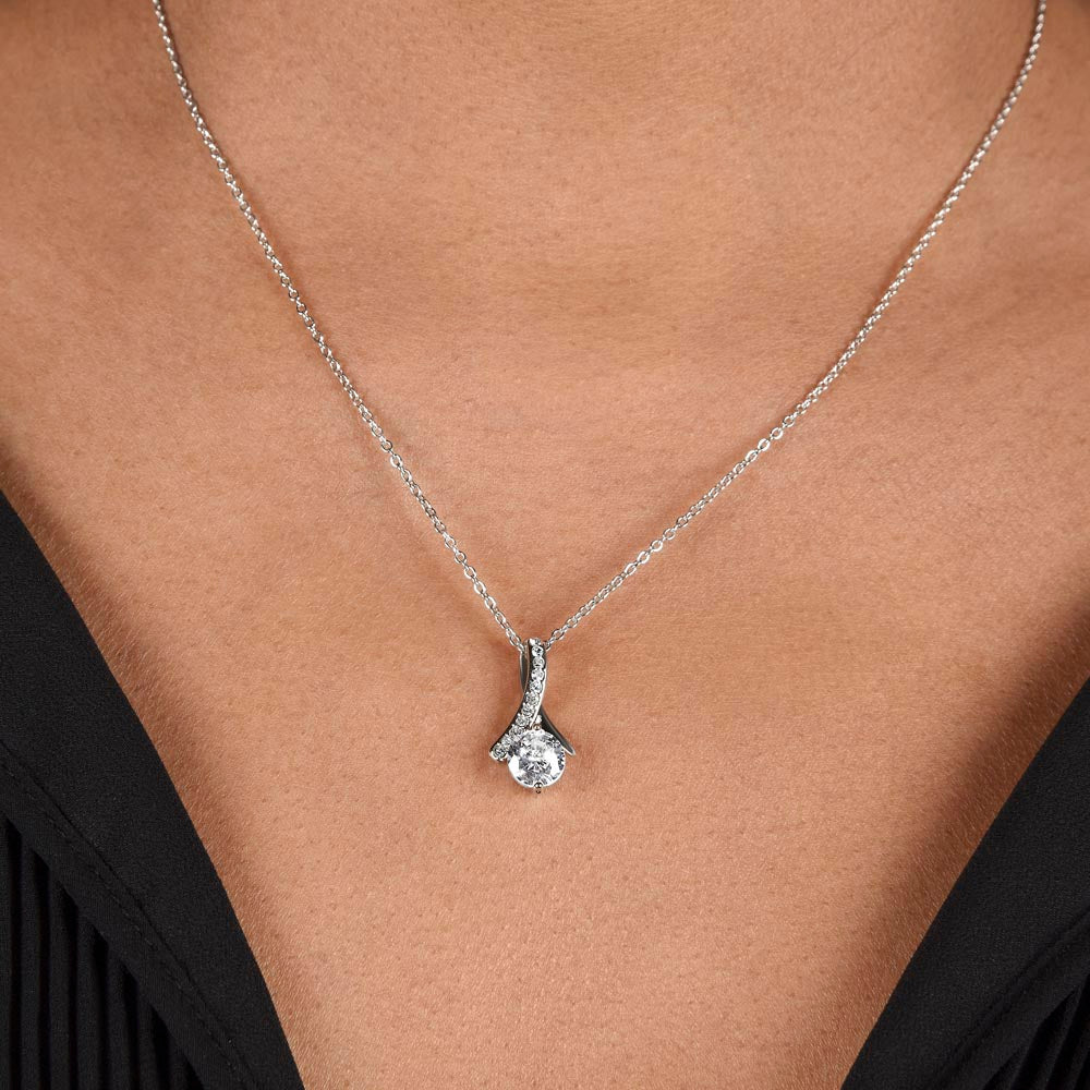 Mother of the Groom Gift - Alluring Beauty Necklace - Christian Wedding Gift with Message Card