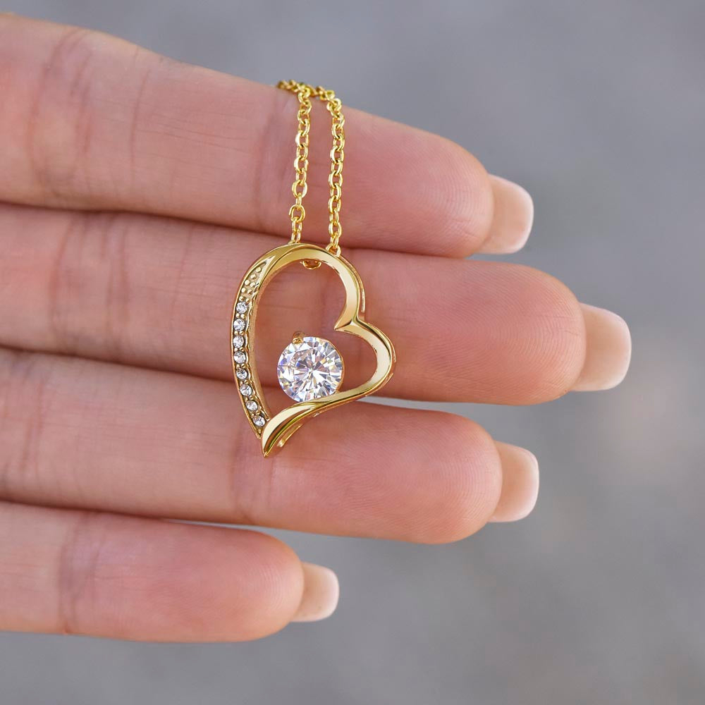 Eternal Heart Necklace – Meaningful Christian Jewelry Gift for Daughter from Mom or Dad | Faith-Inspired Keepsake for Girls, Ideal for Birthdays, Graduation and Special Occasions