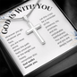 Stainless Steel Cross Necklace for Women – Faith-Inspired Christian Gift with Encouraging Message Card