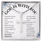 Stainless Steel Cross Necklace for Women – Faith-Inspired Christian Gift with Encouraging Message Card