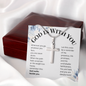 Stainless Steel Cross Necklace for Women – Faith-Inspired Christian Gift with Encouraging Message Card