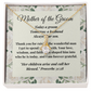 Mother of the Groom Gift - Alluring Beauty Necklace - Christian Wedding Gift with Message Card