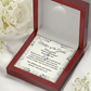 Mother of the Groom Gift - Alluring Beauty Necklace - Christian Wedding Gift with Message Card