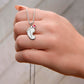 Custom Baby Feet Necklace with Birthstone for New Mothers | Personalized Christian Gift | Engraved Foot Pendant in Stainless Steel or 18K Gold