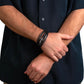 Personalized Groomsman Gift – Men's Cross Leather Bracelet | Christian Groomsmen Keepsake